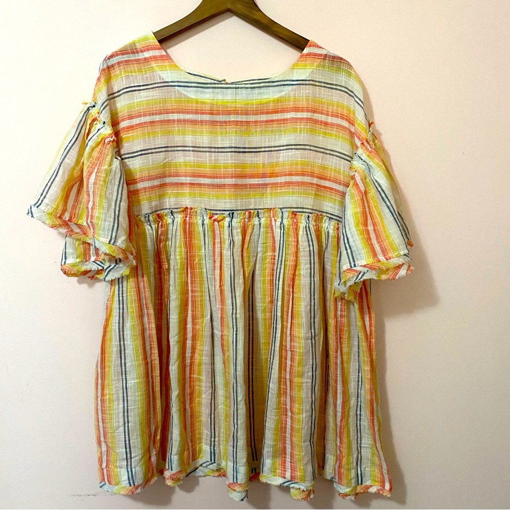Free People Summer Night striped dress/tunic.